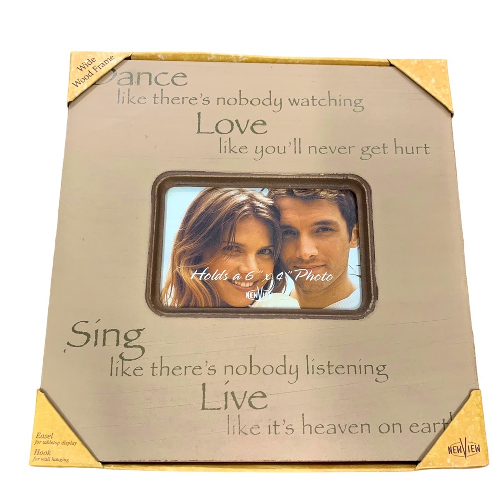 NWT Rustic Wooden Photo Picture Frame Distressed by New View